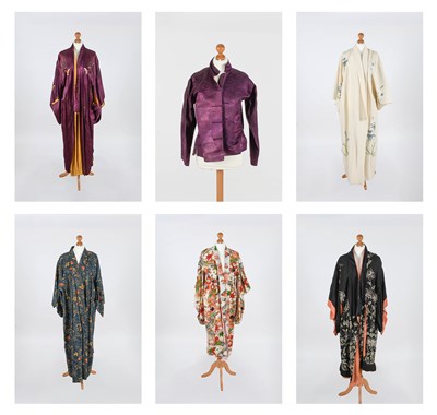 Lot 2073 - Early 20th Century Japanese Kimono's,...