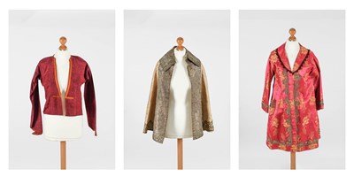 Lot 18th Century Cream Silk Ecclesiastical Capelet...