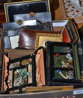 Lot 225 - Box of portrait miniatures, silhouettes and miniature frames