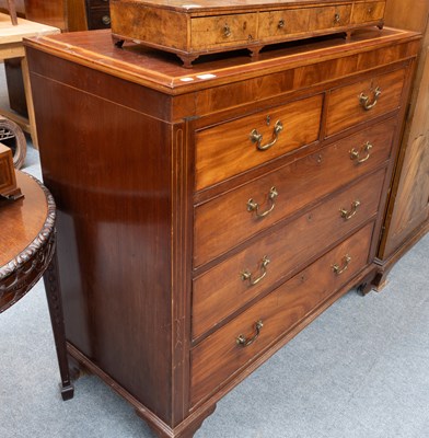 Lot 1196 - George III Strung and Inlaid Mahogany Four...
