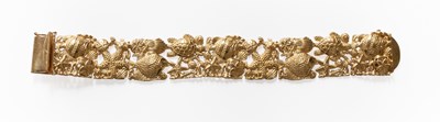 Lot 313 - A Fancy Link Bracelet, comprising of nine...