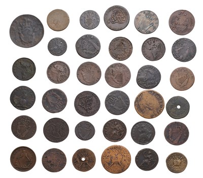 Lot 103 - Ireland, Assorted Copper Coins and Tokens, 35...