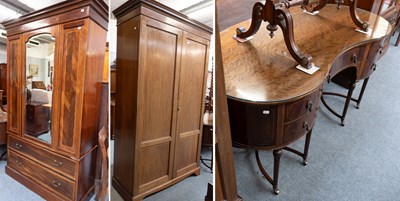 Lot 1245 - Edwardian Mahogany Bedroom Furniture,...