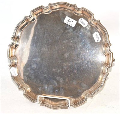 Lot 231 - Silver salver