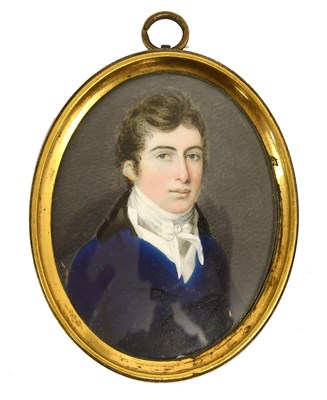 Lot 270 - English School (early 19th century): Miniature...