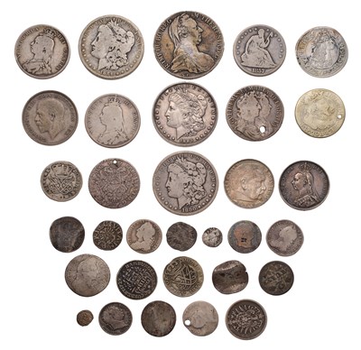 Lot 99 - Mixed British and World Silver Coins, to...
