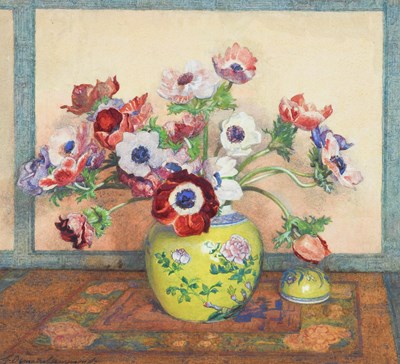 Lot 326 - Gertrude Demain Hammond (1862-1952) "Anemones"...