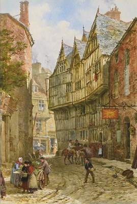 Lot 383 - Louise Rayner (1832-1924) "Tolsey Lane,...