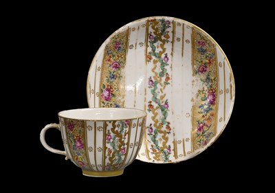 Lot 212 - A Frankenthal Porcelain Teacup and Saucer,...