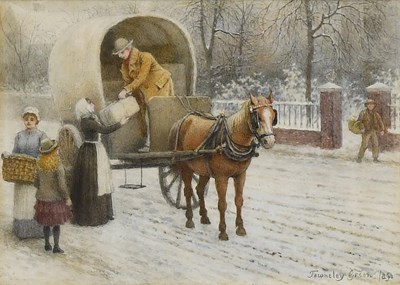 Lot 333 - Henry Townley Green RI (1836-1899) Delivering...