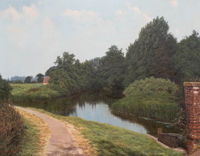 Lot 1144 - David Smith (b.1949) "River Blackwater at...