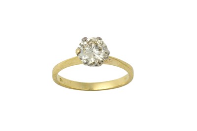 Lot 2213 - An 18 Carat Gold Diamond Solitaire Ring the...