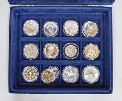Lot 44 - A Collection of Modern Silver Proof Coins,...