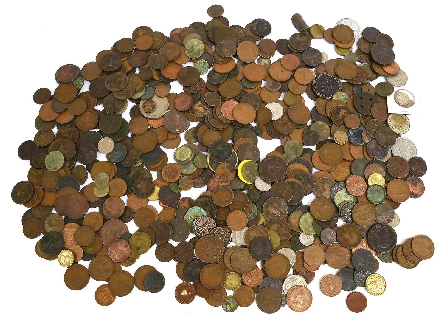 Lot 97 - Mixed British and World Coins, includes an...