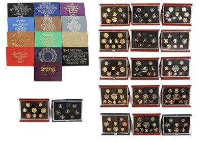 Lot 400 - 30x UK Proof Sets, full date run 1970-1999...