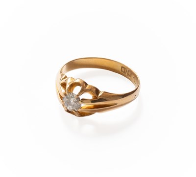 Lot 306 - An 18 Carat Gold Diamond Solitaire Ring, the...