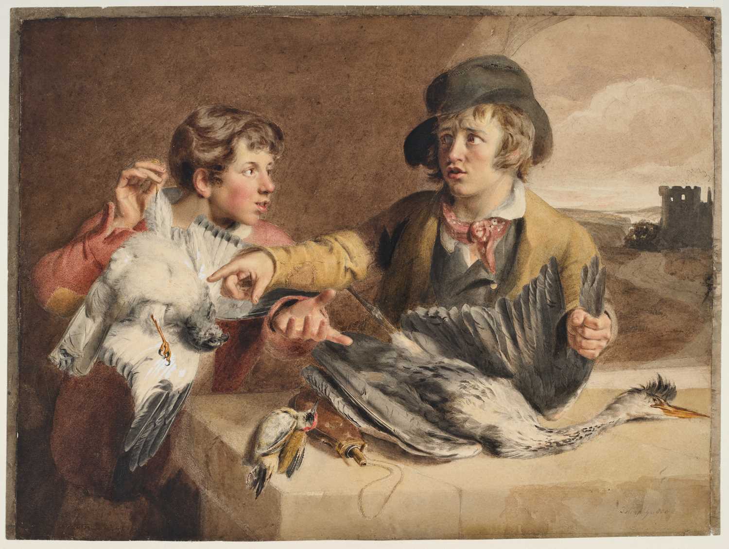Lot 1012 - Thomas Heaphy (1775-1835) "Boys quarrelling...