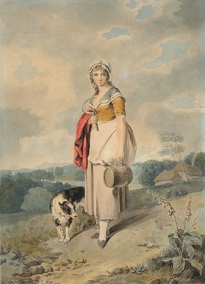 Lot 1011 - Francis Wheatley RA (1747-1801) A harvest...