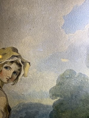 Lot 1011 - Francis Wheatley RA (1747-1801) A harvest...