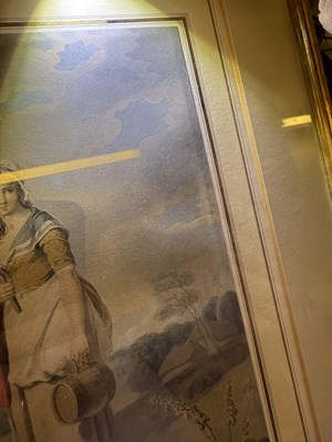 Lot 1011 - Francis Wheatley RA (1747-1801) A harvest...