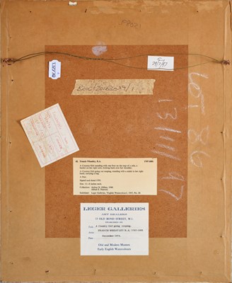 Lot 1011 - Francis Wheatley RA (1747-1801) A harvest...