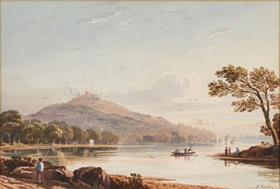 Lot 1018 - John Varley OWS (1778-1842) "Abrantes,...