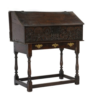 Lot 487 - An Oak Bible Box, early 18th century,...