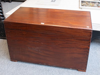 Lot 1319 - A 20th Century Hardwood Blanket Chest, 107cm...