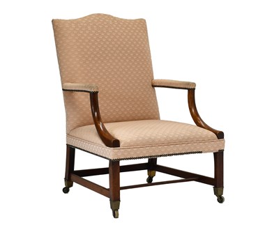 Lot 368 - A George III Mahogany-Framed Library Chair,...