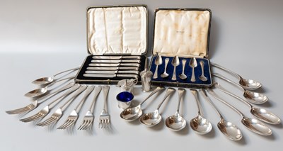 Lot 131 - A Collection of Assorted Silver, including a...