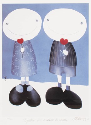 Lot 1147 - After Mackenzie Thorpe (b.1956) "Together in...