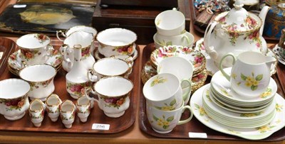 Lot 256 - Royal Albert 'Old Country Roses' pattern tea set and Shelley tea service