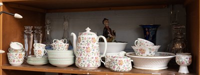 Lot 48 - A Minton Porcelain Coffee Set, decorated in...