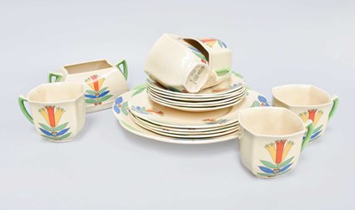 Lot 109 - Royal Doulton "Mecca" Teaset, Wedgewood black...