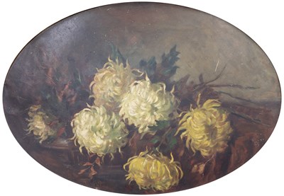 Lot 1240 - Hungarian School (20th Century) Chrysanthemums...