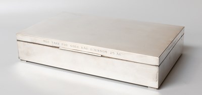 Lot 37 - A Norwegian Silver Cigar or Cigarette-Box, by...