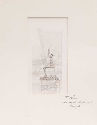 Lot 1199 - Félicien Rops (1833-1898) "La Lyre" Etching,...