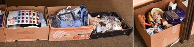 Lot 204 - Four Boxes of Assorted Ceramics, Glass and...