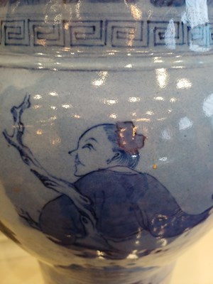 Lot 24 - A Chinese Porcelain "Wu Shuang Pu" Gu-Shaped...