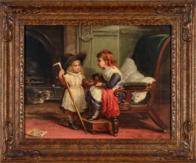 Lot 1060 - James William Cole (fl. 1849-1882) Two young...