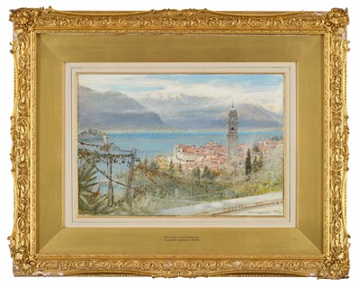 Lot 1021 - Albert Goodwin RWS (1845-1932) "Pallanza, Lago...