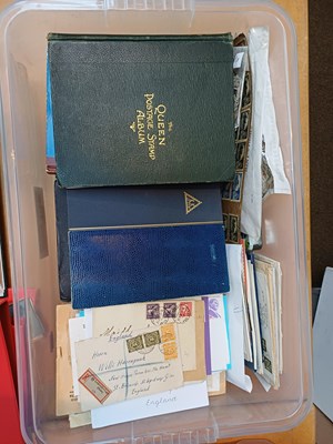 Lot 116 - Stamp Accumulation, in 4 clear containers,...