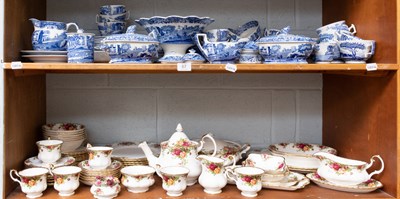 Lot 67 - A Large Collection of Spode Blue and White...