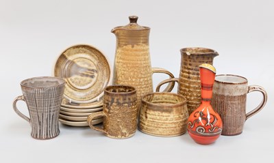 Lot 169 - A St Ives Stoneware Coffee Service, comprising;...