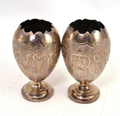 Lot 273 - Pair of pedestal vases