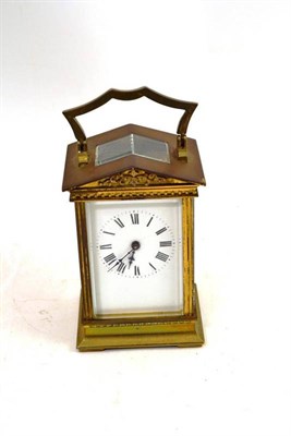 Lot 276 - Temple shaped four glass clock