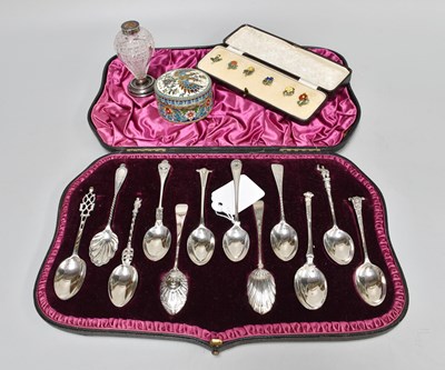 Lot 155 - A Collection of Assorted Silver, including a...