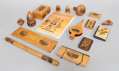 Lot 108 - A Collection of Victorian Mauchline Ware,...