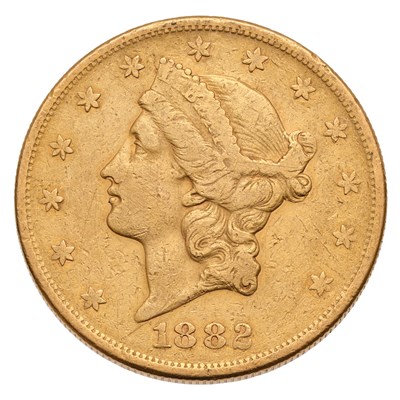 Lot 373 - USA, Twenty Dollars 1882S, San Francisco mint,...