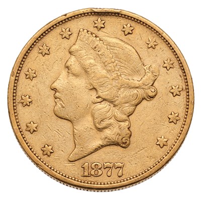 Lot 369 - USA, Twenty Dollars 1877S, San Francisco mint,...